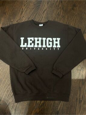 Lehigh University Unisex Brown Crewneck Sweatshirt